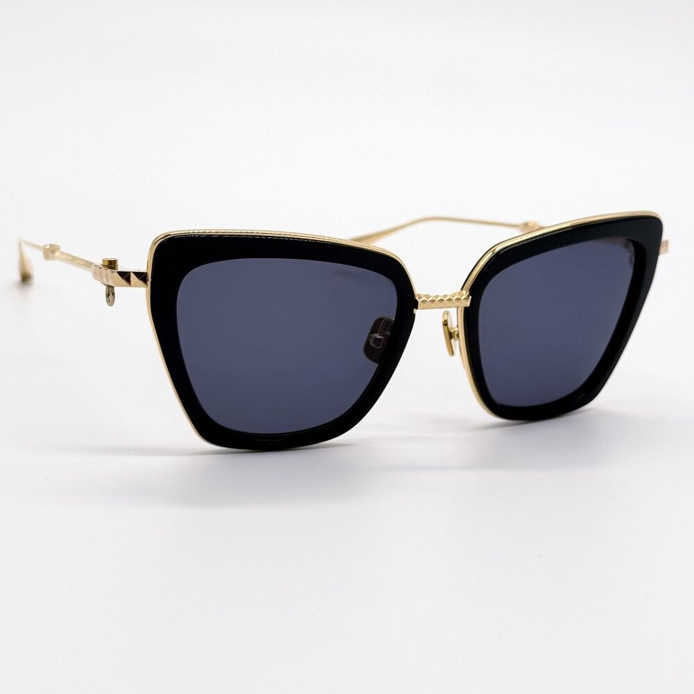 NEW VALENTINO SUNGLASSES VLS-165A BLACK/GOLD WOMEN EYEWEAR